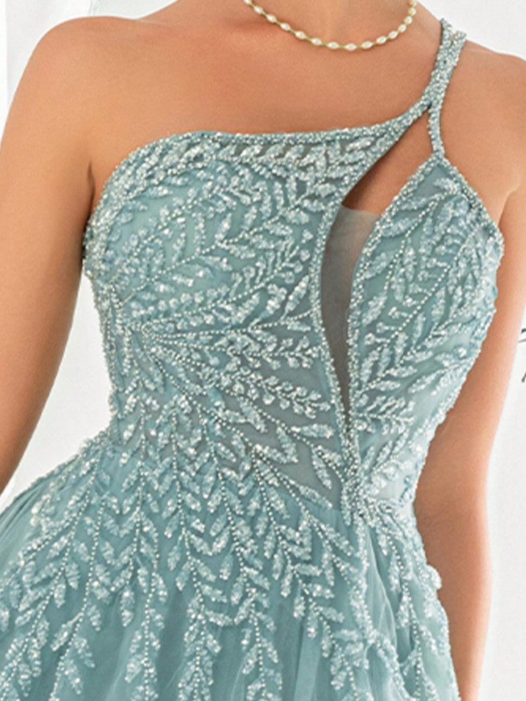 Sleeping Beauty Gown - Aqua Green