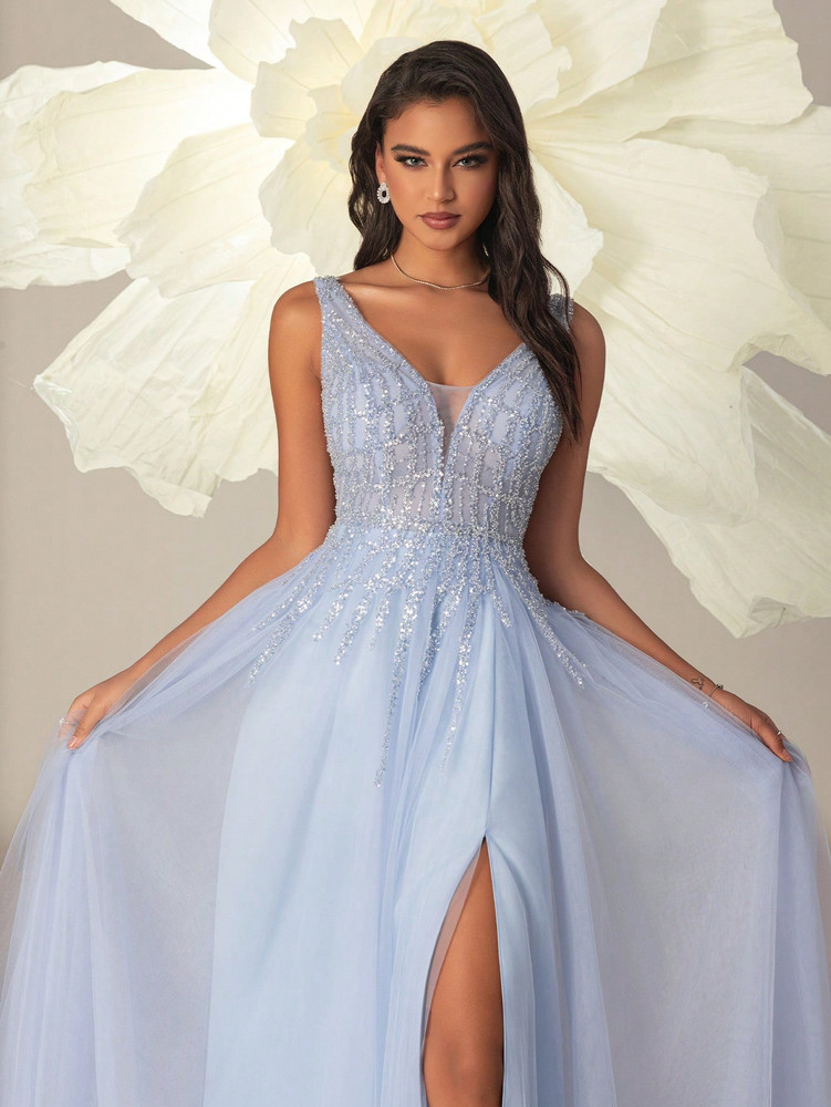 Cinderella Gown - Sky Blue