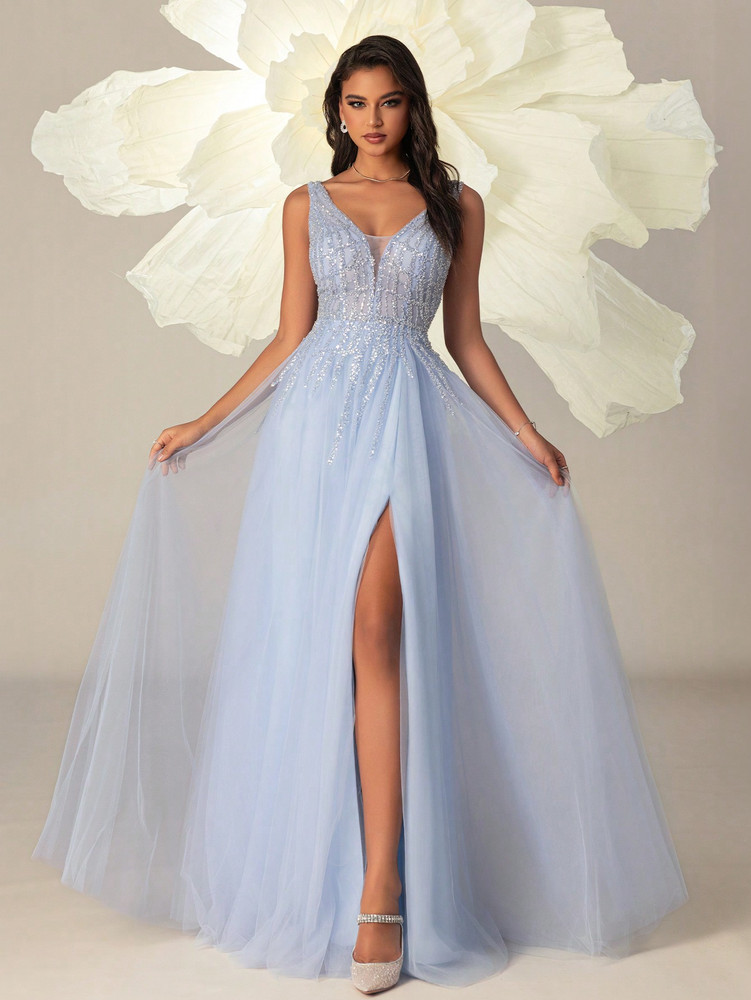 Cinderella Gown - Sky Blue