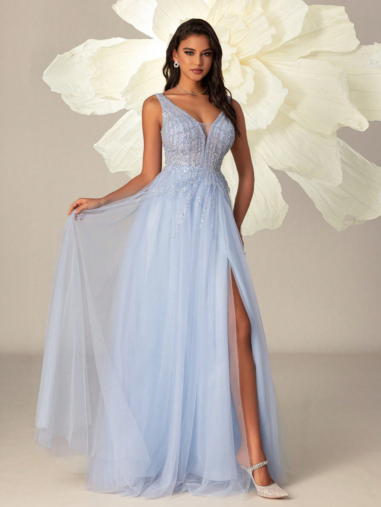 Cinderella Gown - Sky Blue