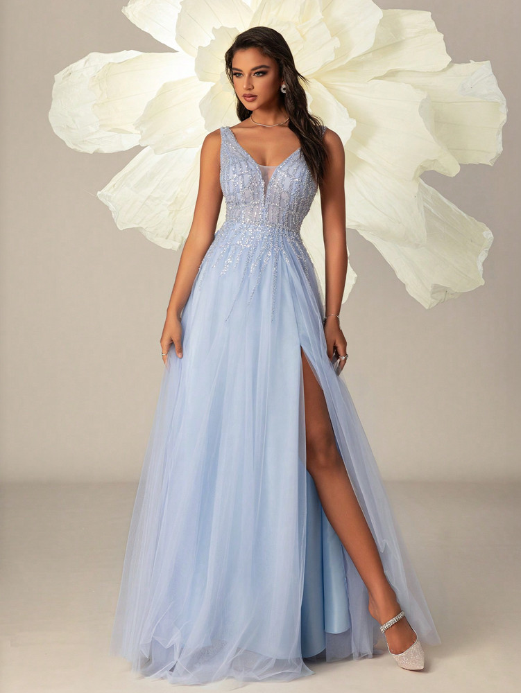 Cinderella Gown - Sky Blue