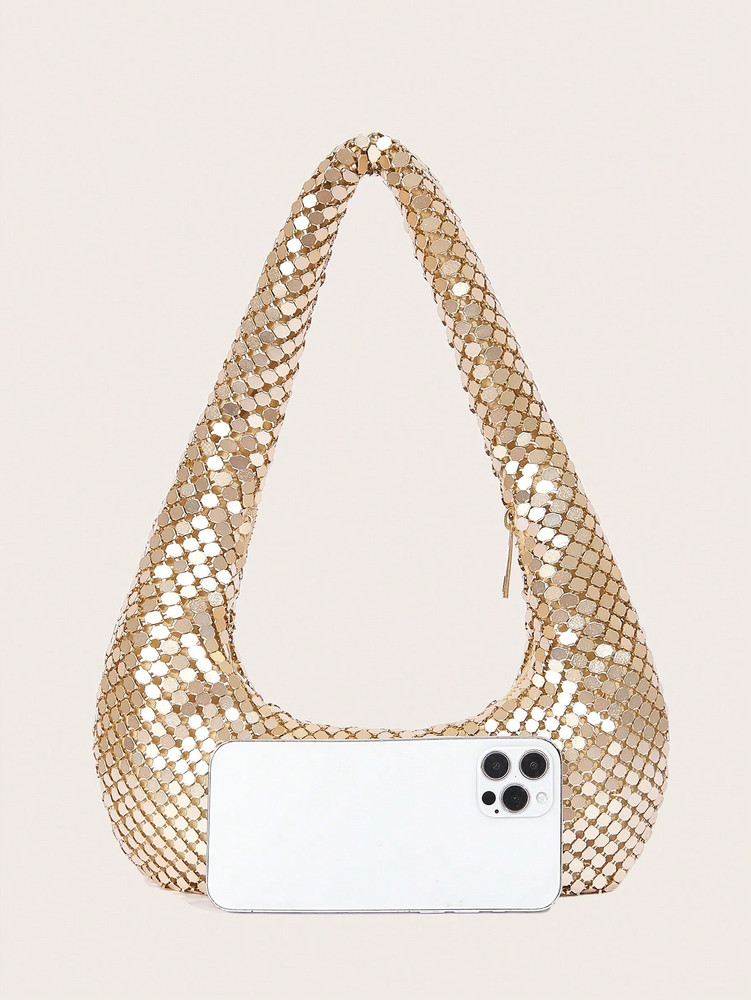 Glomesh Shoulder Bag - Gold