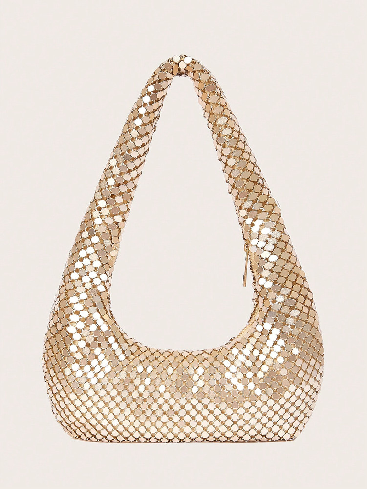 Glomesh Shoulder Bag - Gold