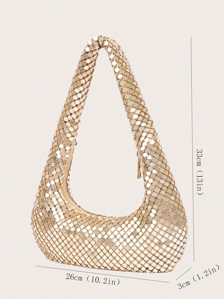 Glomesh Shoulder Bag - Gold