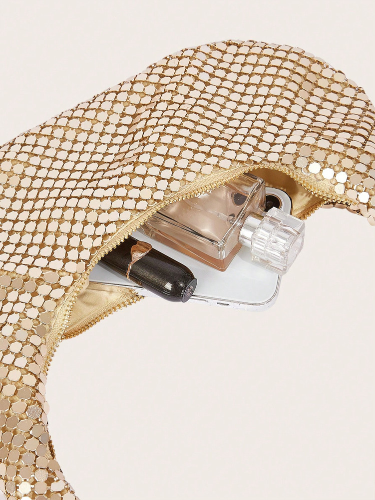 Glomesh Shoulder Bag - Gold