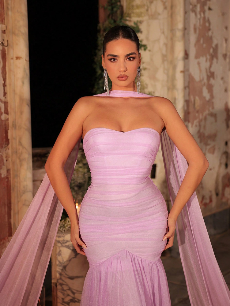 Hilton Gown - Mauve Purple