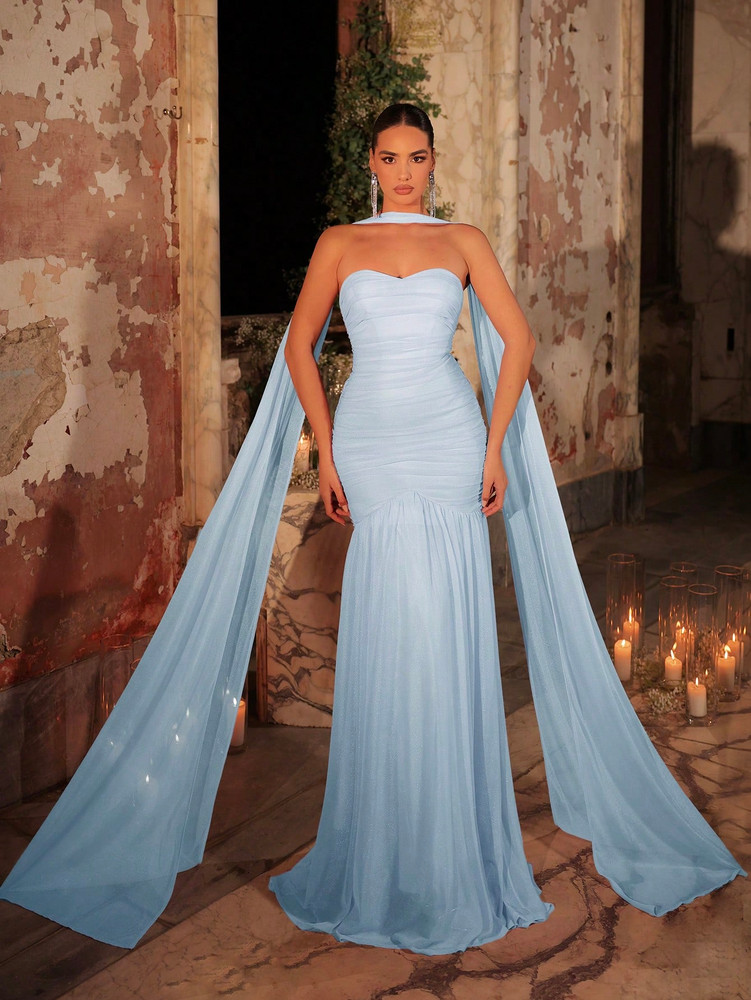 Hilton Gown - Baby Blue