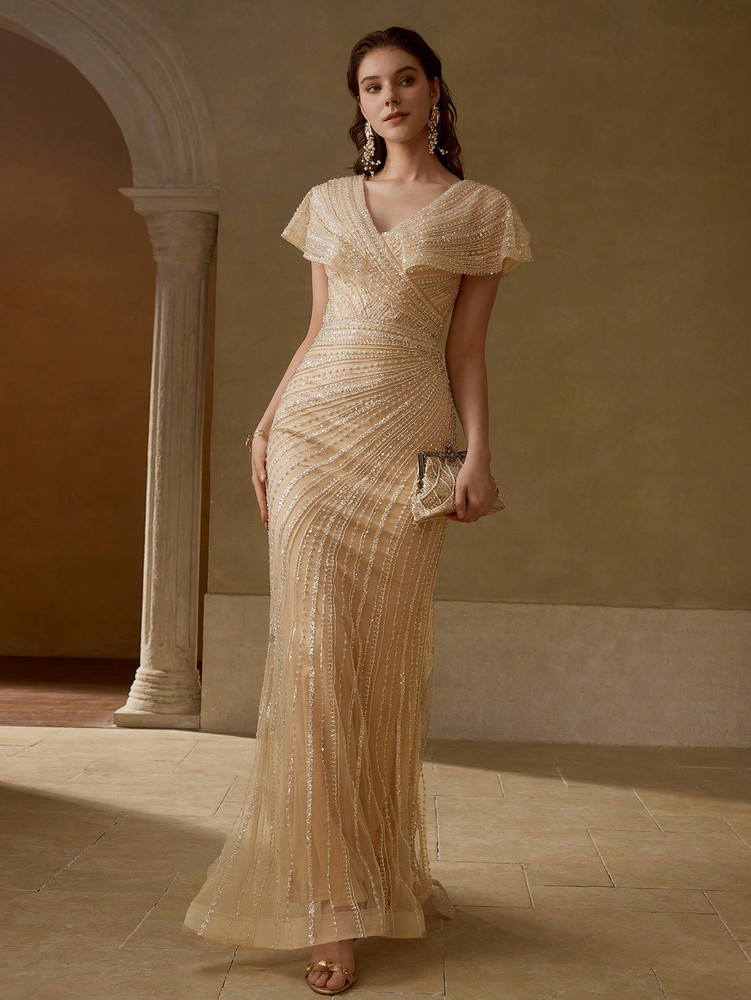 Jennifer Couture Gown - Champagne