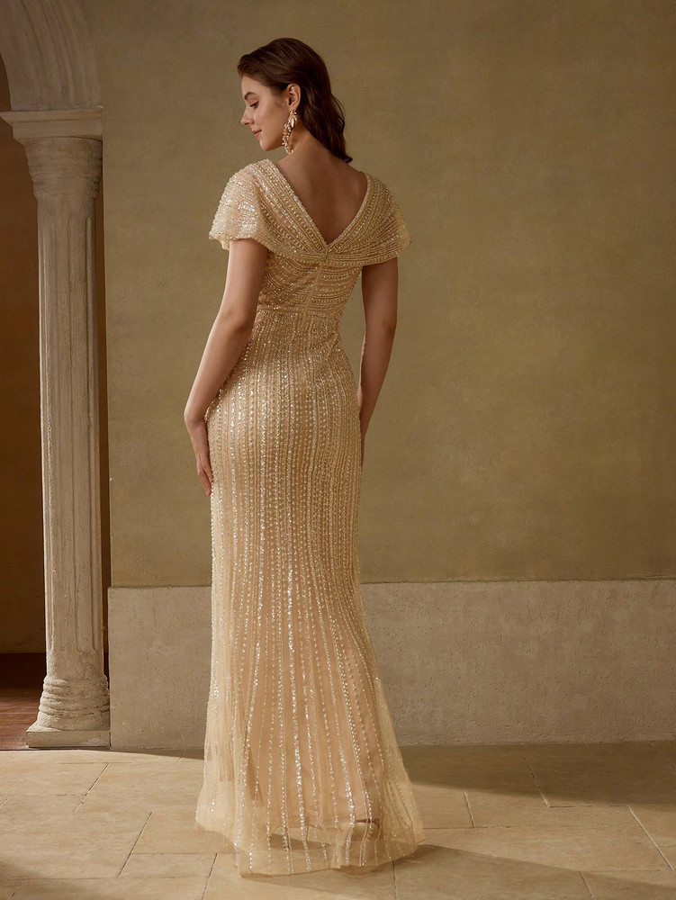 Jennifer Couture Gown - Champagne