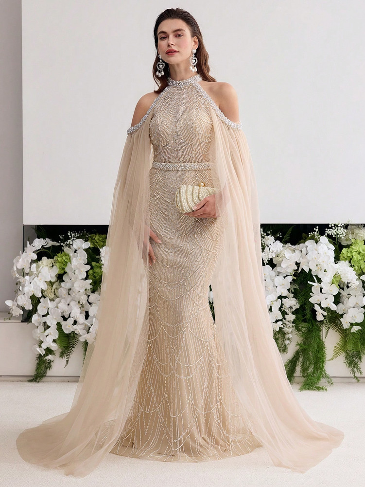 Melody Couture Gown - Champagne/Cream