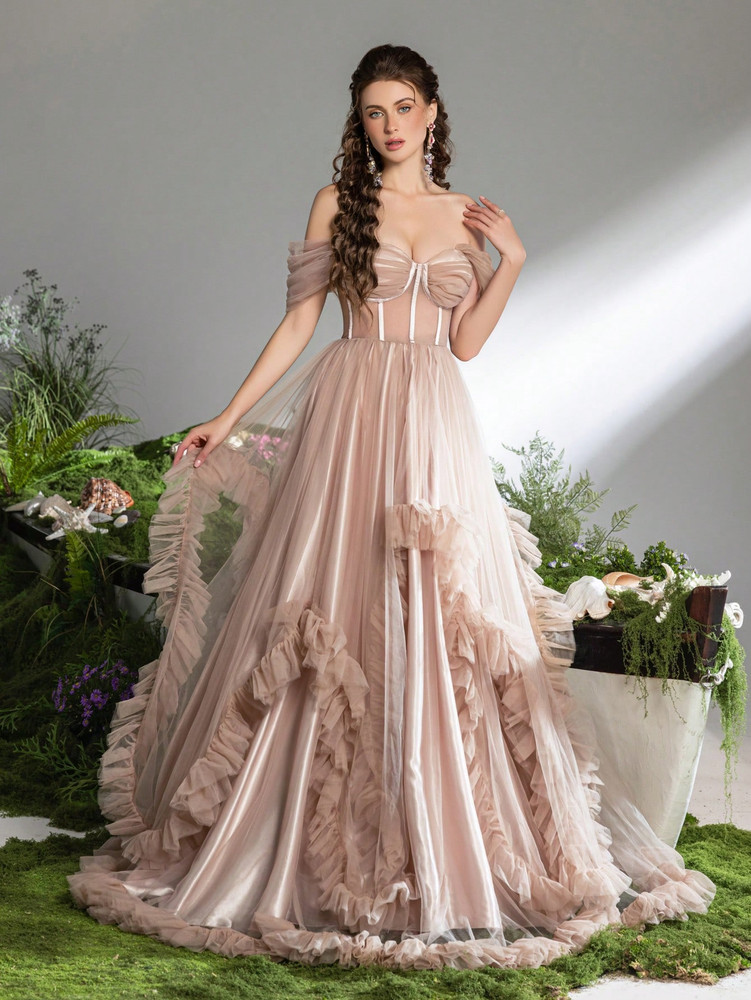 Sansa Gown - Khaki Nude