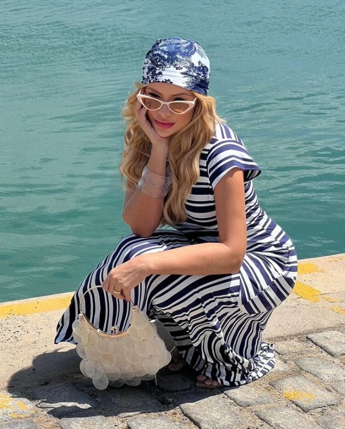 Capiz Shell Purse - Cream