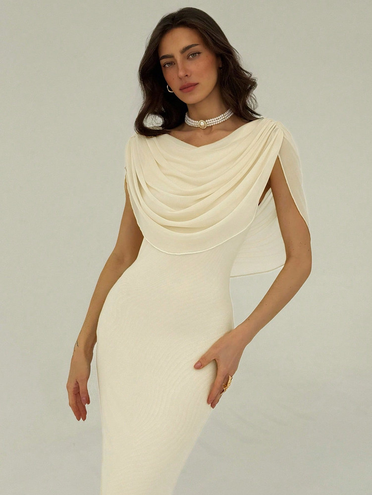 Cynthia Dress - Apricot Cream