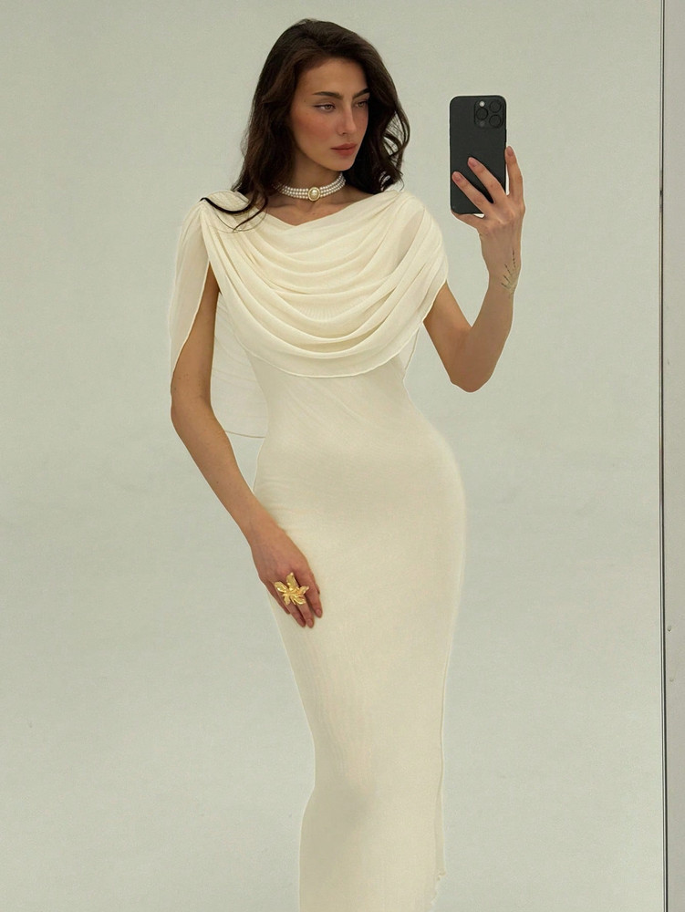 Cynthia Dress - Apricot Cream