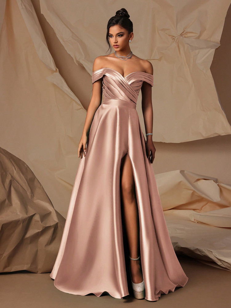 Miccah Gown - Golden Pink