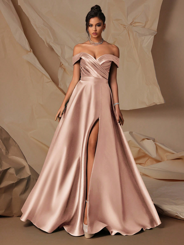 Miccah Gown - Golden Pink