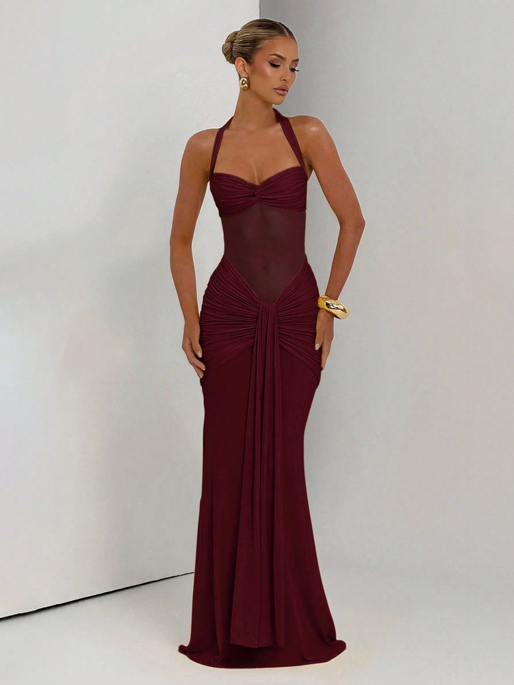 Valentina Dress - Burgundy