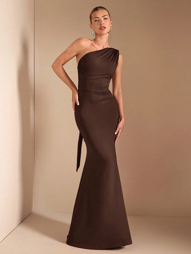 Tracey Dress - Coffee Brown