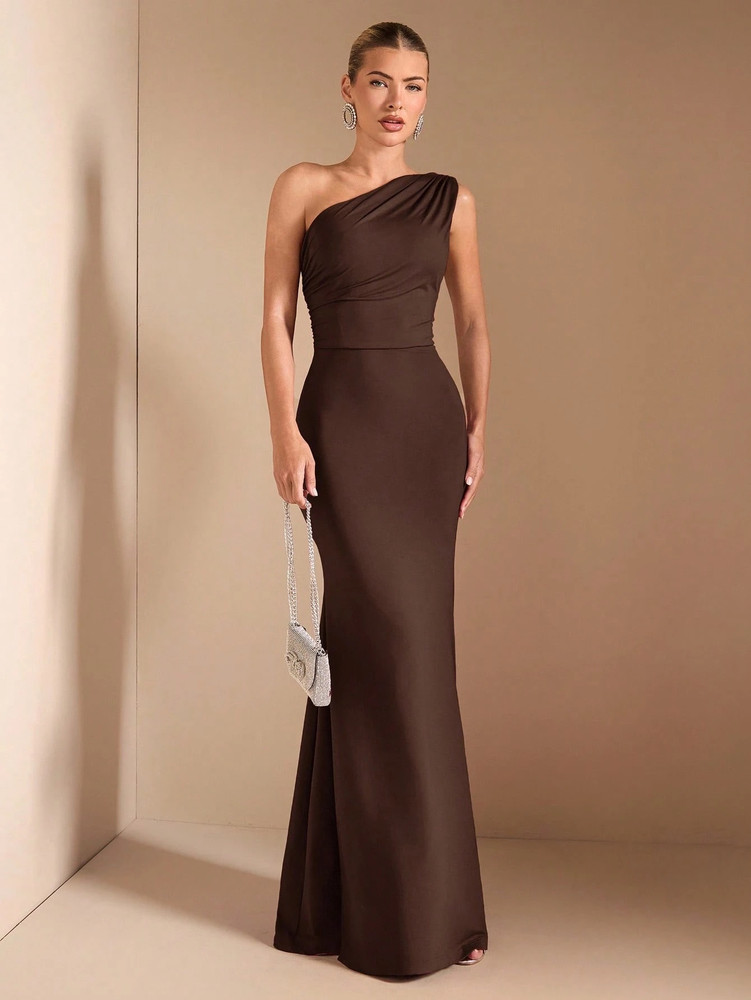 Tracey Dress - Coffee Brown