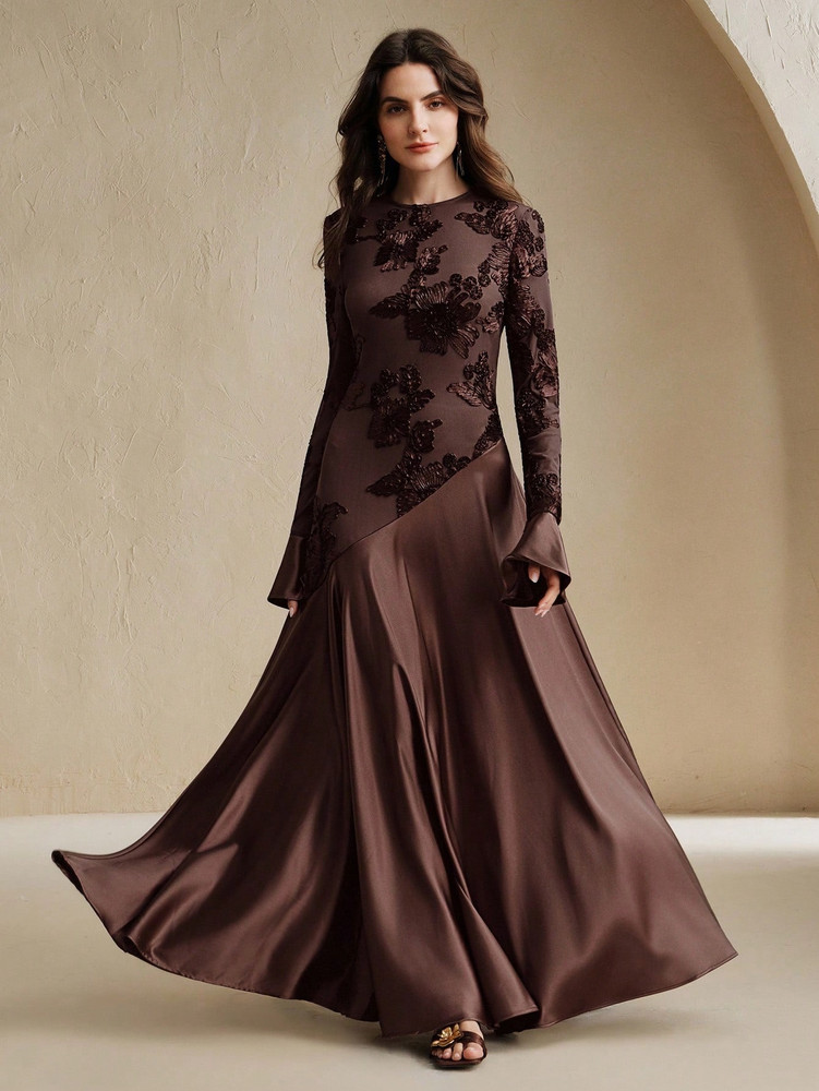 Anise Gown - Coffee Brown