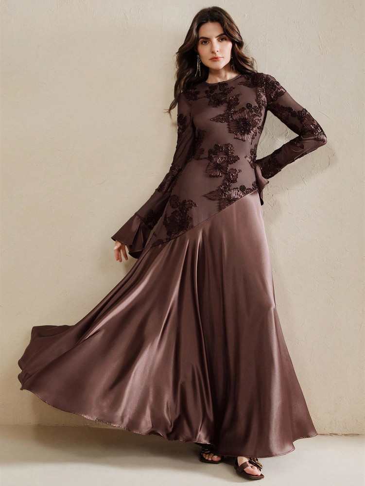 Anise Gown - Coffee Brown