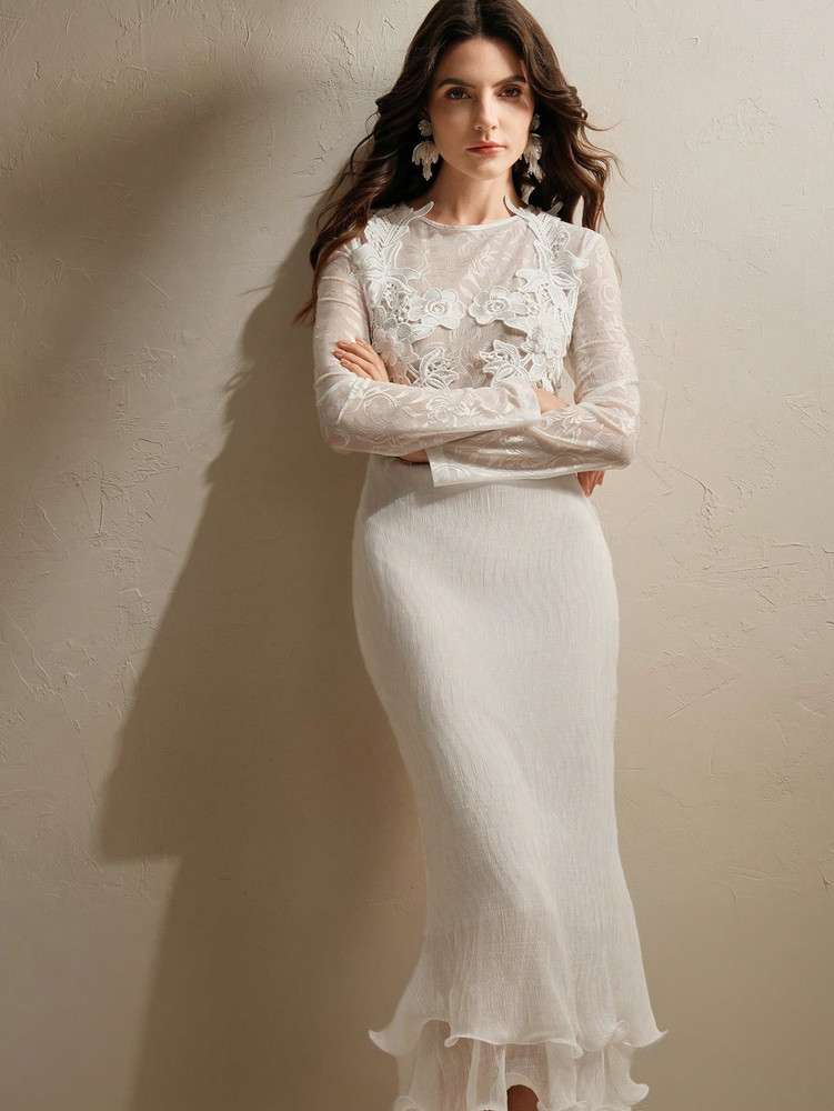 Caroline Dress - White