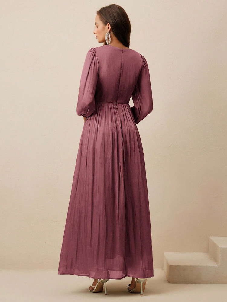Melania Gown - Pink Plum