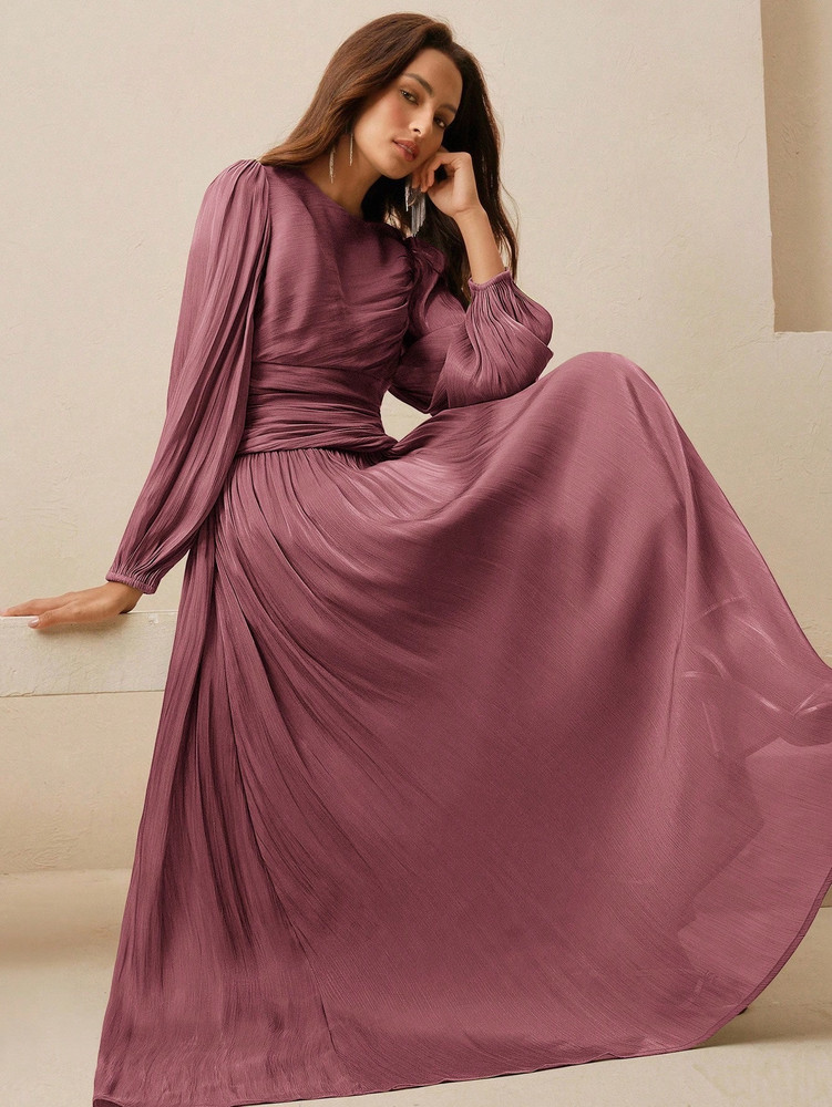 Melania Gown - Pink Plum
