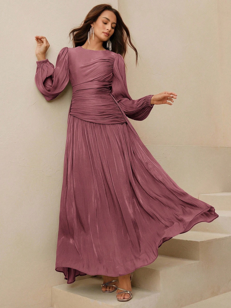 Melania Gown - Pink Plum