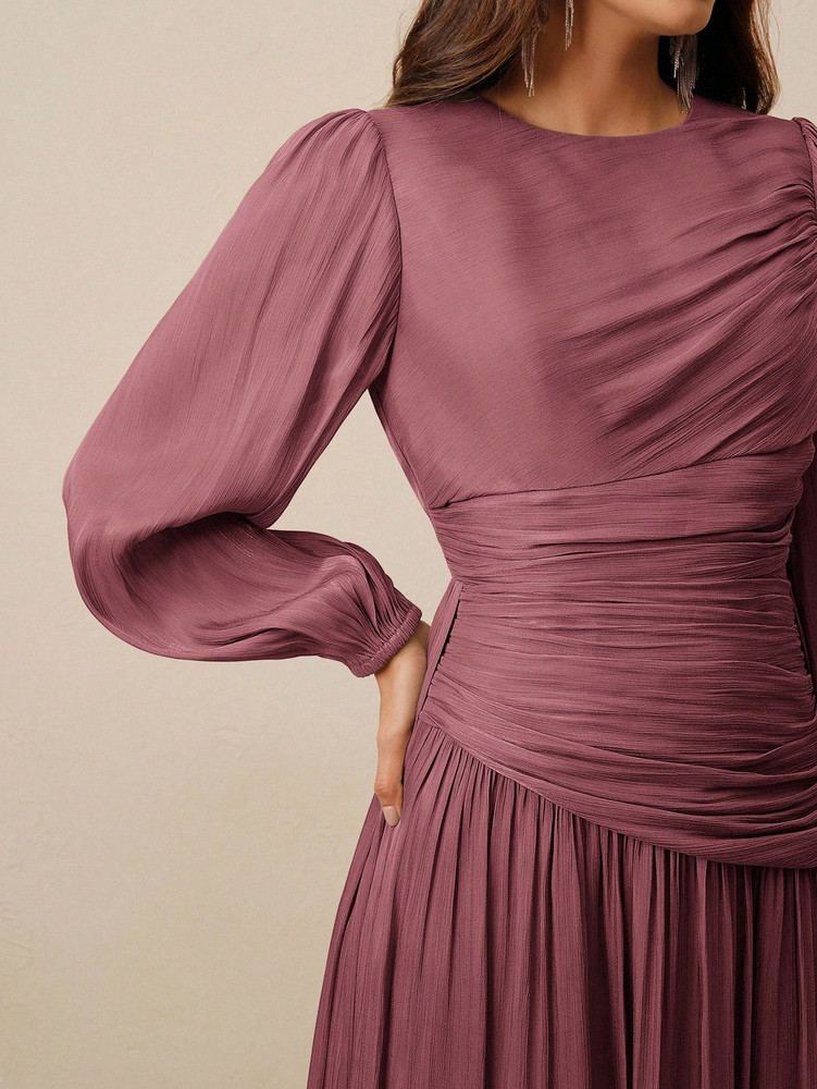 Melania Gown - Pink Plum