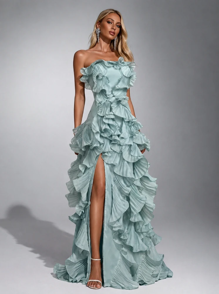 Rafaella Gown - Seafoam Blue