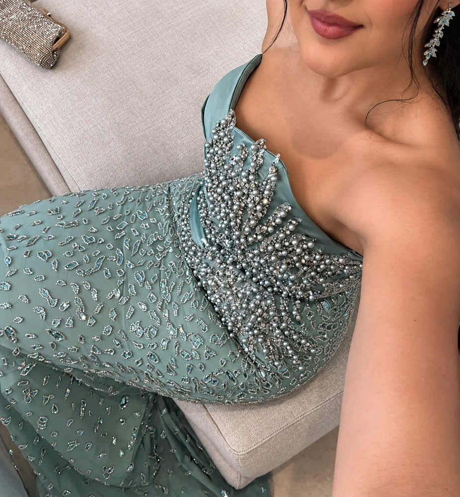 Angel Gown - Seafoam Blue