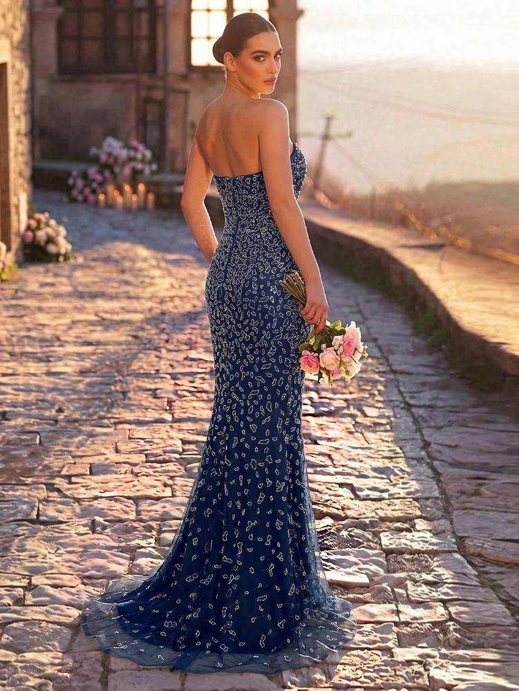 Angel Gown - Dark Blue