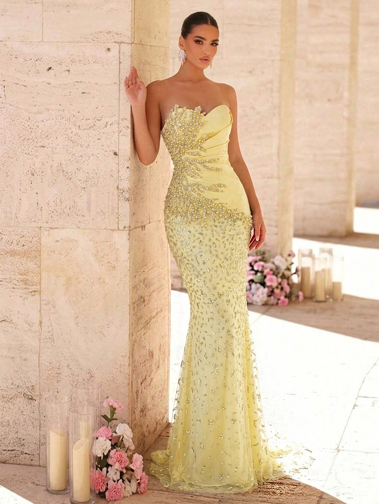 Angel Gown - Butter Yellow