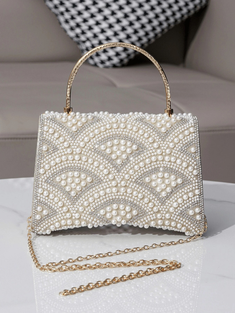 Alani Handbag - White/Silver