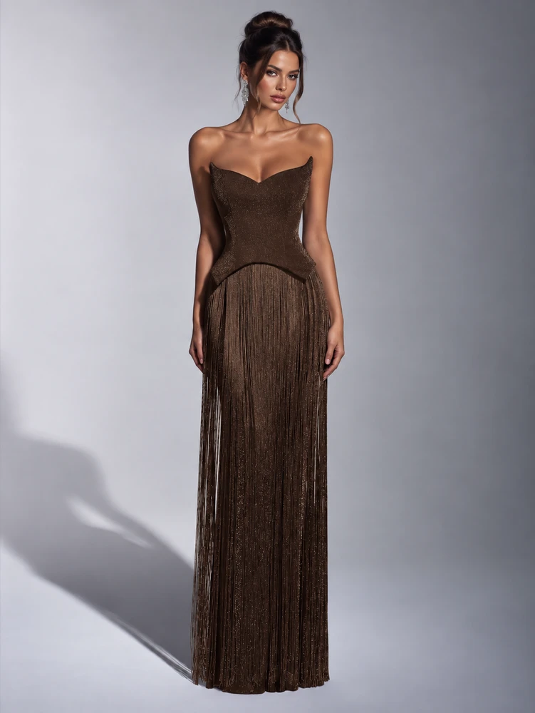 Blake Gown - Brown