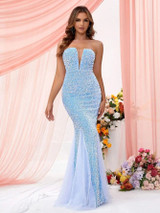 Taylor Gown - Baby Blue