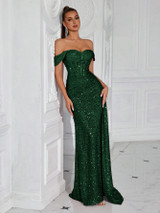 Tyra Gown - Emerald Green
