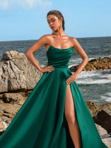 Porsha Gown - Emerald Green