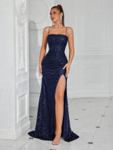 Elisa Dress - Navy Blue