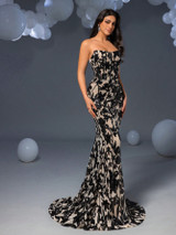 Kirsten Gown - Black/Nude Kirsten Gown - Black/Nude