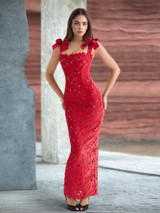 Claire  Dress - Red Claire  Dress - Red