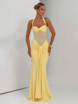 Valentina Dress - Lemon Yellow