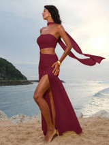 Carlita Dress - Burgundy