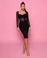 SALE Nicoletta NP167 Dress - Black