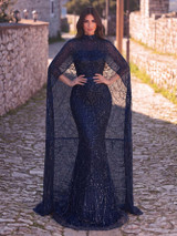 Elodie Gown - Navy Blue