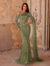 Boston Gown - Olive Green