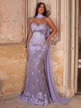 Virginia Gown - Mauve Purple