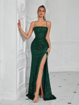 Elisa Dress - Emerald Green
