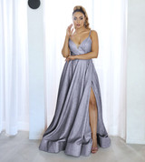 Clare Gown - Lilac Shimmer